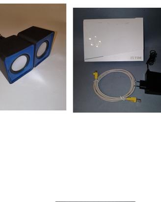 Modem+Casse stereo
