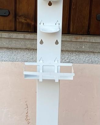 Supporto metallo a piantana con dispencer