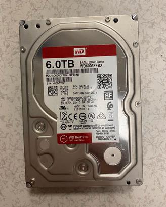 HARD DISK WESTERN DIGITAL 6 TB WD6003FFBX USATO