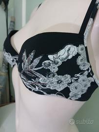 reggiseno push up con decorazioni in argento 