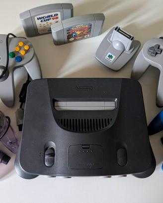 🎮 Nintendo 64 + 4 Controller + Pokémon Stadium Tr