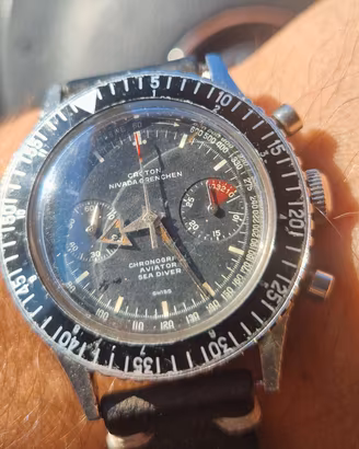 Croton Nivada Grenchen-Marine Corp Militare!