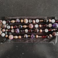 braccialetto .con pietre dure miste argento 925