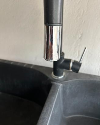 Lavello  cucina in resina nera