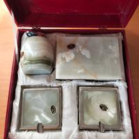 set vintage da fumo in onice