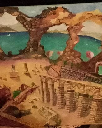 Dipinto grotte Catullo lago di Garda Sirmione 2013