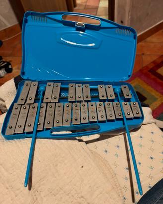 Metallofono FFALSTAFF con 25 piastre argentate