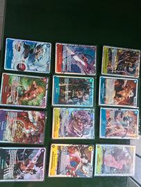 Lotto 12 Carte One Piece TCG SR Super Rare EN