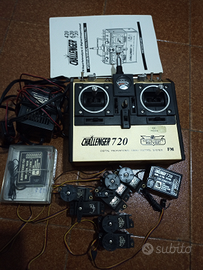 Radiocomando + 7 servi + 2 riceventi