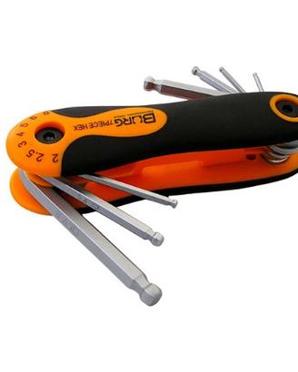 Serie 7 chiavi esagonali prof tascabile mm 2 - 8