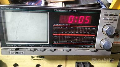 Radio televisore 7"  B/N VINTAGE