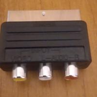 Adattatore presa scart ad audio video RCA femmina