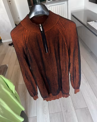 Maglione bicolore 100% cotone