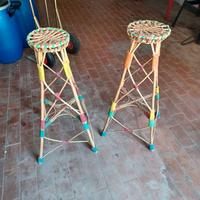 2 porta vaso in vimini