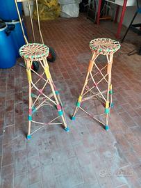 2 porta vaso in vimini