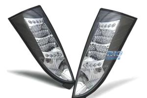 FANALI LED FORD FOCUS MK1 98-04 FONDO NERO CROMO