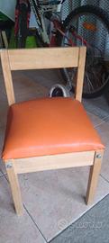 sedia per bimbi in legno 