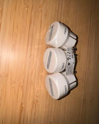 Adattatori Schuko Electraline 3 Pezzi, nuovi