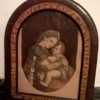 Bella cornice vintage in radica