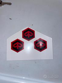Set 3 Sticker x logo Piaggio custom