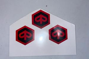 Set 3 Sticker x logo Piaggio custom