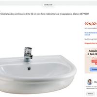 Lavandino semincasso