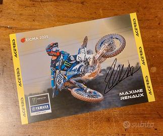 Autografo pilota Maxime Renaux