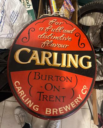 Insegna Carling legno
