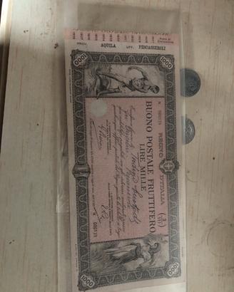 Buono postale fruttifero vintage