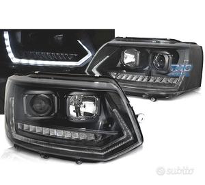 FARI PER VOLKSWAGEN VW T5 GP 09-14 DRL NERI CON FR