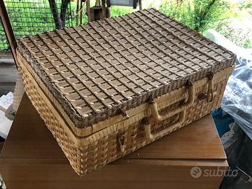 Valigetta in vimini x  picnic originale Algida