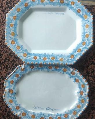 antipastiera, vassoio ceramica di Caltagirone 