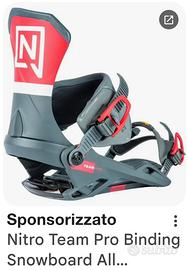 Attacchi nitro per snowboard