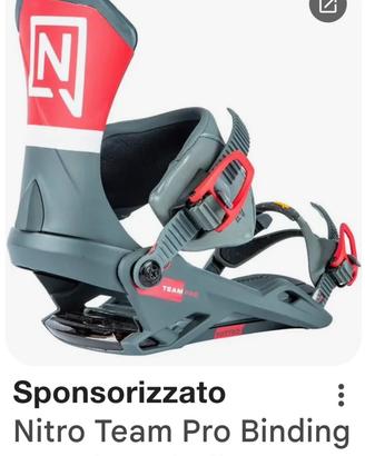 Attacchi nitro per snowboard