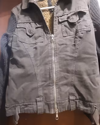 Giubbino vintage con pelliccia