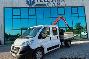 FIAT DUCATO 2.3 MTJ 7 POSTI GRU E CASSONE FISSO