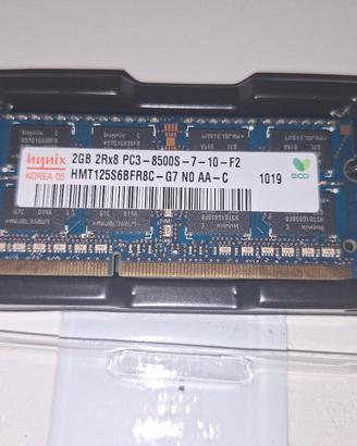 Banco RAM 2GB DDR3 SODIMM Hynix