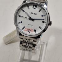Orologio Longbo Quartz 80141 - Bianco e Acciaio