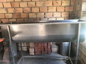 Vasca on acciaio inox