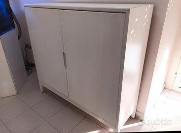IKEA REGISSÖR Armadietto, 118x110 cm, Bianco