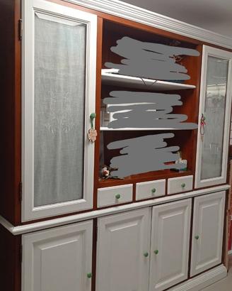 Credenza/vetrina in legno