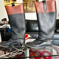 Stivali da cavallerizzo Paul con speroni in pelle