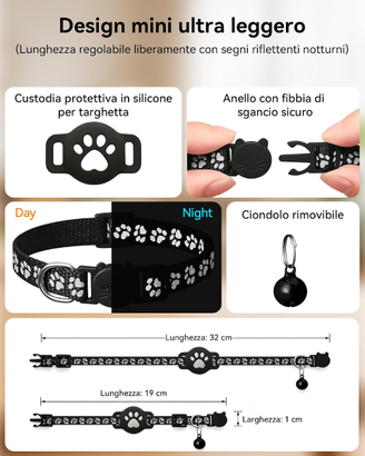 Collare GPS Gatto, GPS per Cani e Gatti 