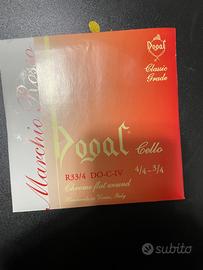 Corda violoncello do C, re D, la A