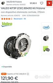 Kit frizione Valeo 215 mm nuovo