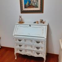 Mobiletto trumeau in noce