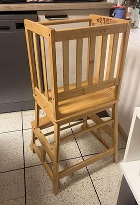 Torre Montessoriana per Bambini In Legno Naturale