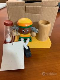 Porta spazzolino con clessidra