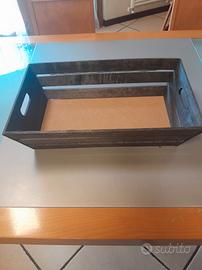 Cesto/fioriera in legno