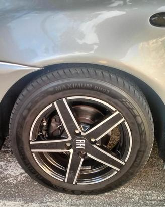 Cerchi in lega 14" Diamantati-Nero 4x98Fiat Lancia